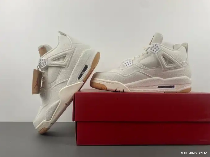 Cheap Air Levi's Jordan 4 AO2571-100 'White' x 0623